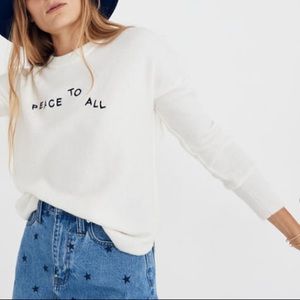 Madewell peace to all alpaca wool blend sweater xs